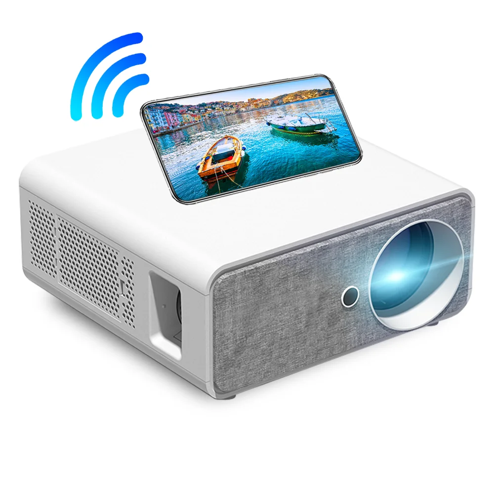 

Salange Projector Mini 7000 Lumens P87 Native 1080P WIFI Portable Movie Mini Beamer Phone Wireless Home Cinema Video Projector