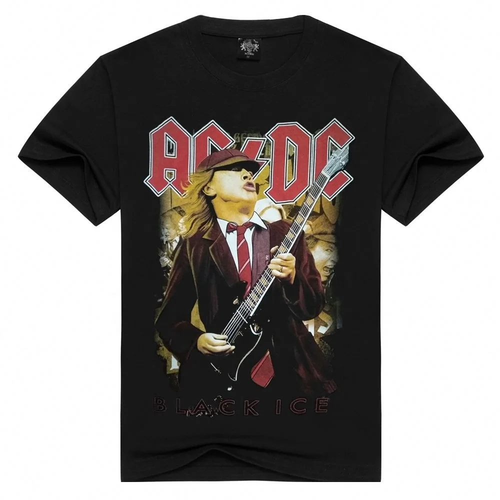 

2021 3D Print Black Fashion Music Fans Rock Band T shirt Men Cotton Sweat proof Anti Sweat T shirt