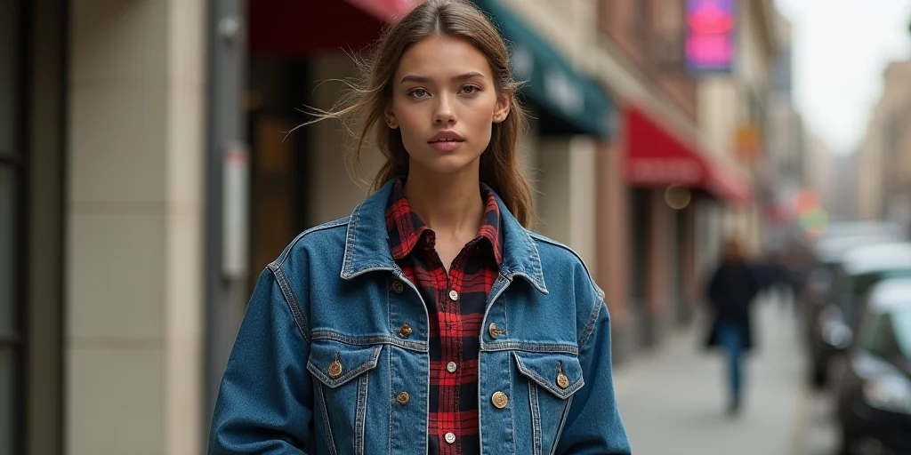 Denim Jacket And Flannel Define Modern Americana Cool