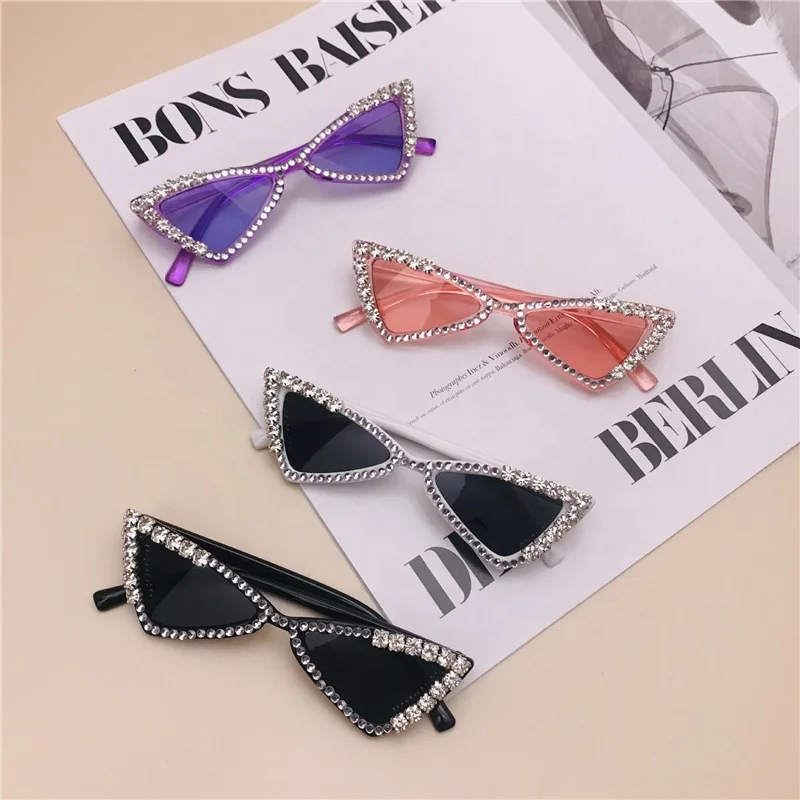

Children Kids Diamond Luxury Cat Eye Sunglasses, 5 colors
