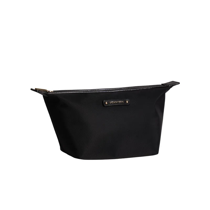 

Rownyeon Customizable black nylon dumpling large-capacity cosmetic bag, travel toiletry bag