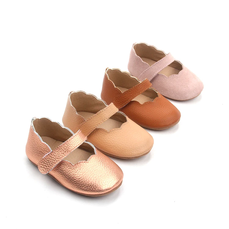 

Durable Soft Soles Wholesale Real Leather Handmade Fancy Baby Shoes