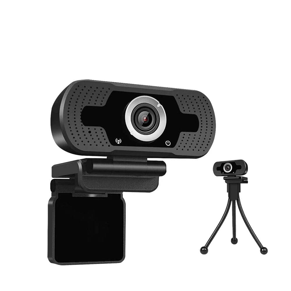 

HD Universal Free Driver USB Web-Camera 1080p Webcams for PC Laptop Built-in sound absorbing Microphone webcam, Black