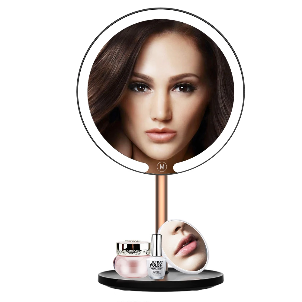 

M5 Portable Led Light Magnifying Mirror With Touch Button