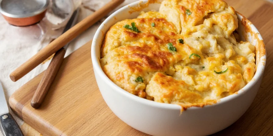 Pa Dutch Chicken Pot Pie served with side of pickled beets.