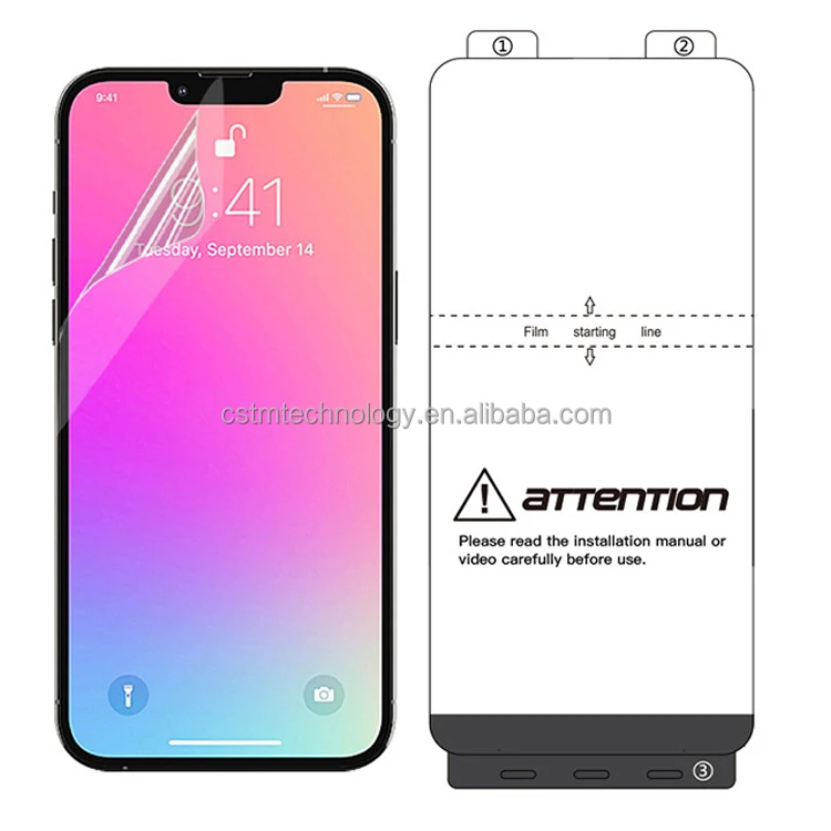 

For iPhone13 AntiShock Privacy HD Matt Screen Protector pantalla de Smartphone Skin Lamina Full Universal Phone Protective Film