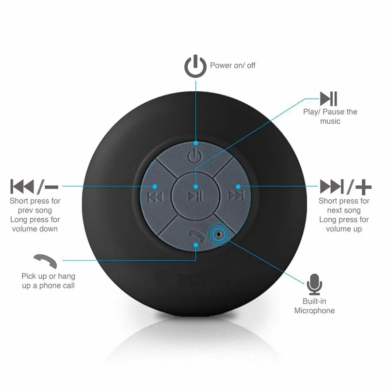 

Hot Sale USB Charge Waterproof Wireless Speaker Subwoofer, Blue,white, green,black, red,yellow etc