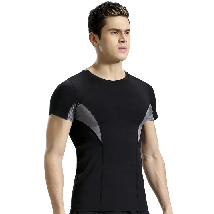 

Logo Printed Factory Polyester Spandex Wholesale Gym Wear Fitness Wear Sportswear For Men, Customized colors