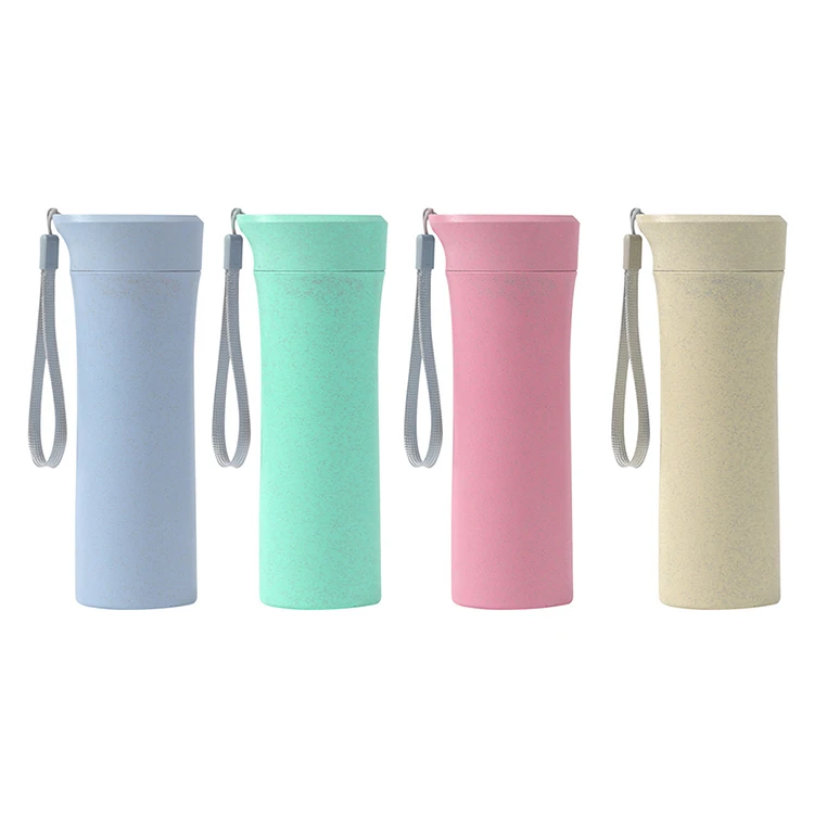 

Best Seller Products On Eco-friendly Bpa-free Wheat Straw Water Bottles 400ml Plastic Bottle For Travel Home