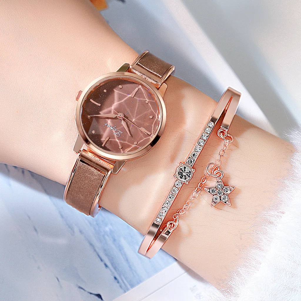 

Artificial Bling diamond watchband Strap watch wristband bracelet, Gold