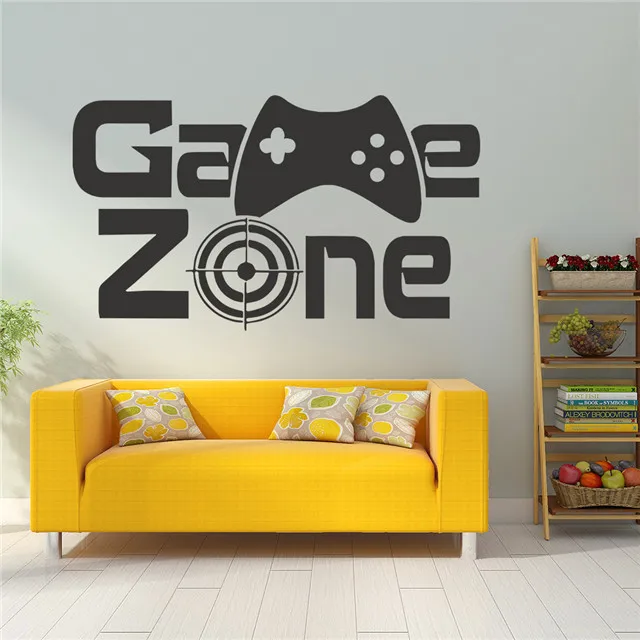 

Shooting Bullseye Sticker Handle Game Wall Sticker Game Zone Wallpaper Customization, As picture