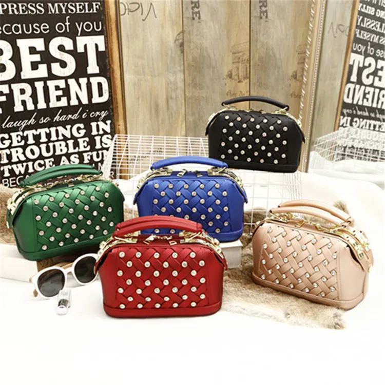 

Newest style jelly handbag pillow shape PVC bag ladies new design fashion quilted handbag, Multi-color