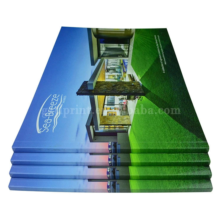 
China Softcover Photo Booklet CMYK Cheap Price Landscape Brochure Printing Service 