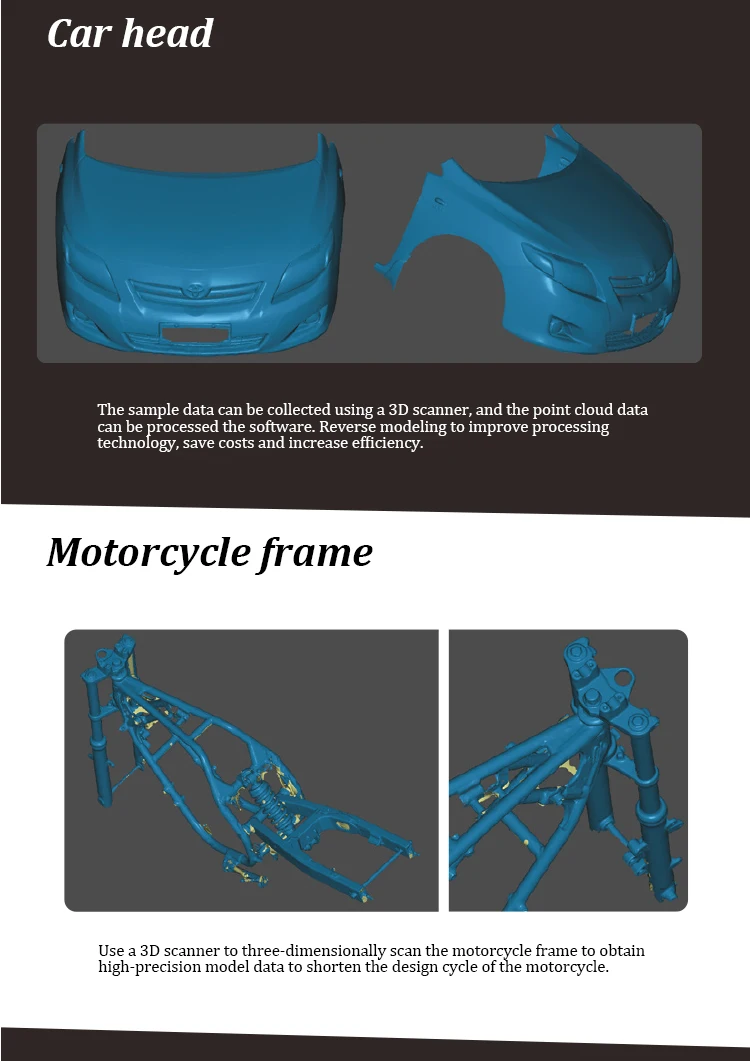 Portable Handheld 3D Laser Scanner for CNC Router Reverse