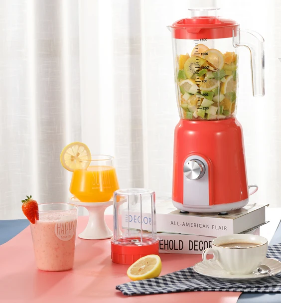 

Hot products 2021 Home use 2 in 1 multi-function smoothie table blender, Pink