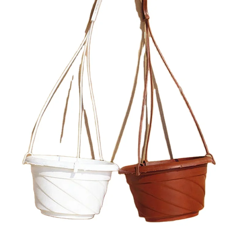 

AAA345 Home Garden Supplies Round Succulents Flowerpot Durable Plant Plastic Pots Hanging Desktop Horticulture Flower Pots, Multi colour