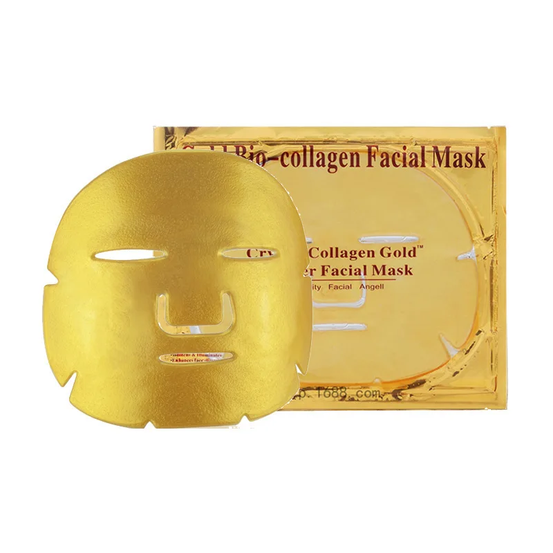 

Gold Bio-collagen whitening Moisturizing replenishment facial Mask, Golden