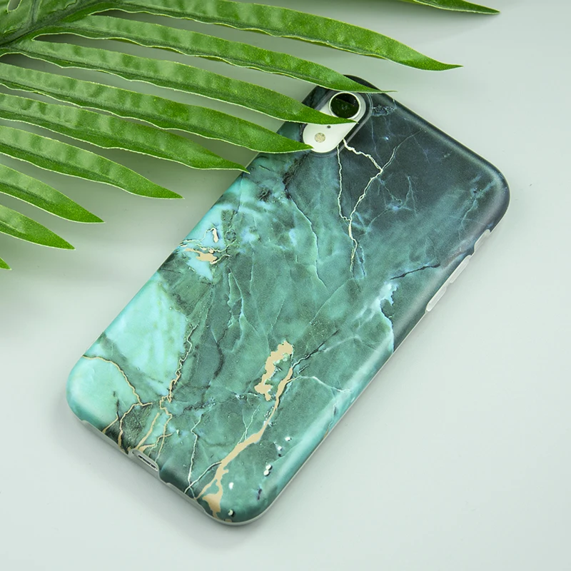 For Iphone 12 Case Cover Marble Imd Protective Black White Marble Phone 