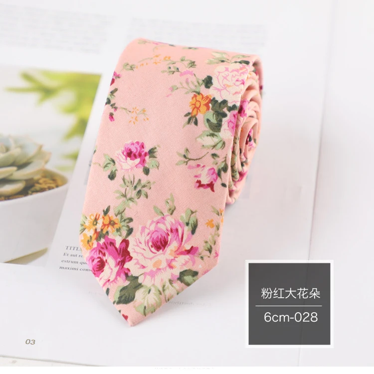 

Brand New Men's Floral Neck Ties for Man Casual Cotton Slim Tie Gravata Skinny Wedding Navy Slim Party Casual Flower Neckties
