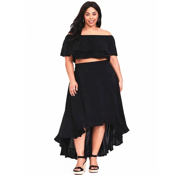 summer black dress plus size