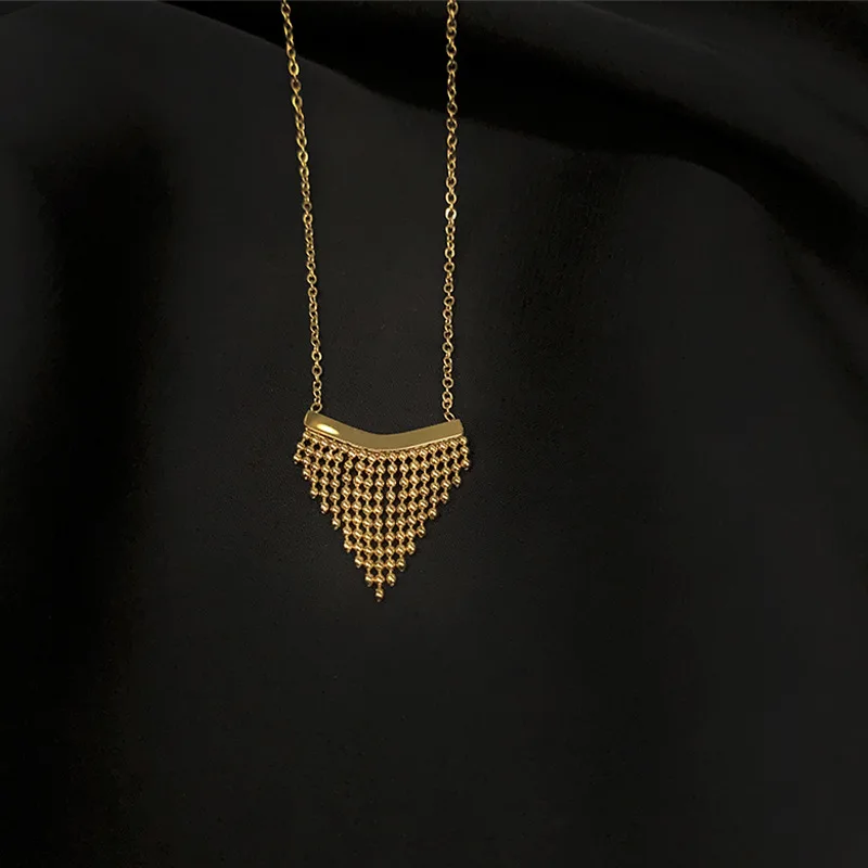 

fashion titanium steel chain necklace heart pendant