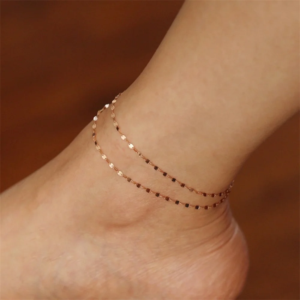 

Women new fashion anklet gold thin anklet chain jewelry for girls