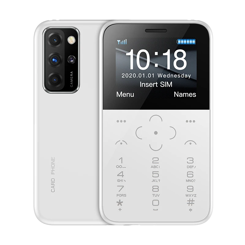 

Original New SOYES S10P Mini Card Phone 2G GSM 400mAh 1.54'' MTK6261M Cellphone Ultra-Thin Fashion Children Small Siz Phones