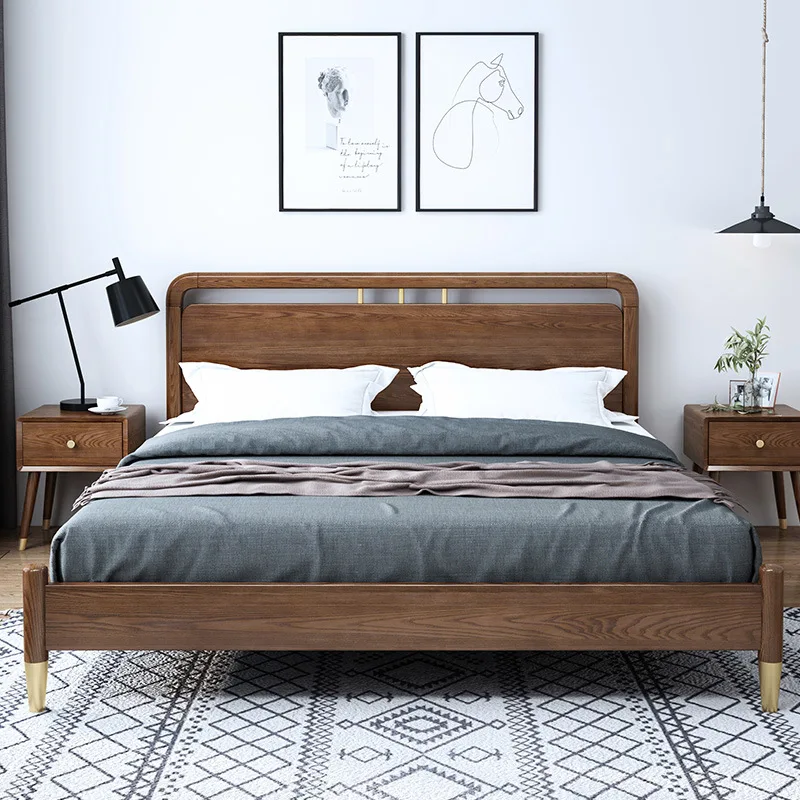 product-BoomDear Wood-2020 Manufacturer direct sale of cheap solid wood bed modern bedroom furniture