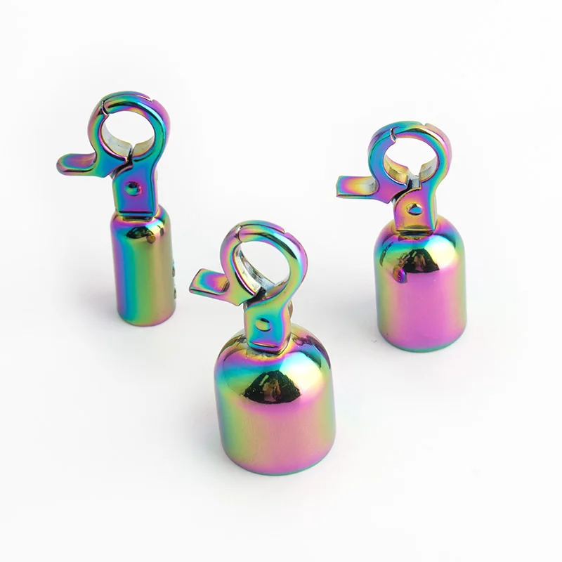 

Nolvo World 10 15 18mm Rainbow Metal Fitting Tassel Clasp Hook Hanger Connects Clasp Screw Connector For Hardware Handbag