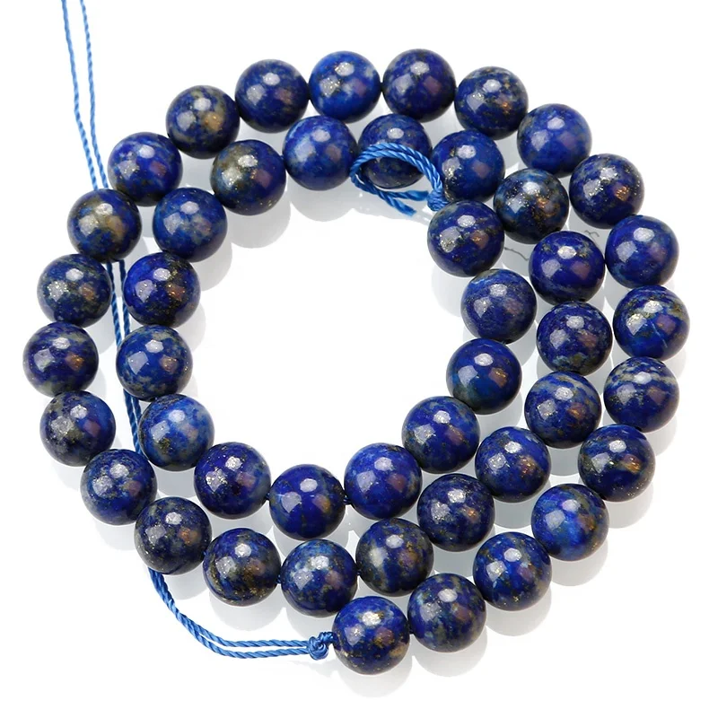 

AAA Grade Natural Lapis Lazuli Beads,  Semi-precious Gemstone, Round Stone Loose Beads For Jewelry Making