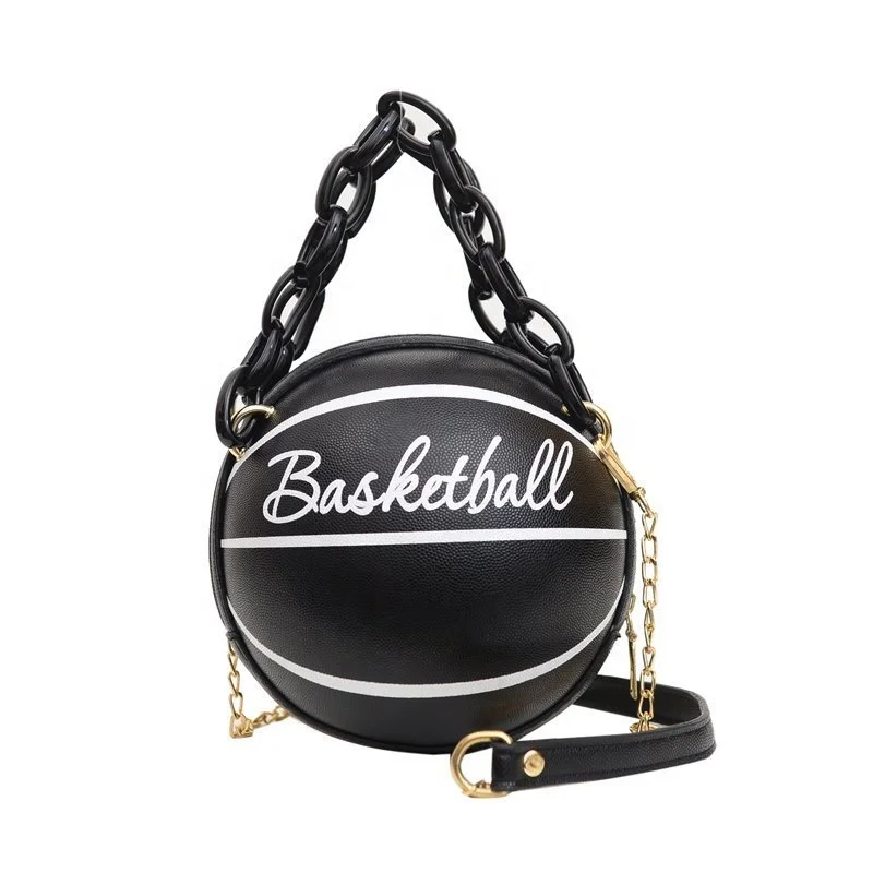 

2020 high quality small fashion basketball purses football purse round basketball bag mini purses