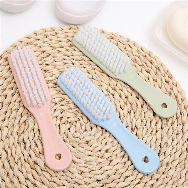 

Solid Color Multifunctional Plastic Brush Shoe Soft Bristle Cleaning Brush Household Cleaning Tool, As show