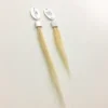 Human Hair with Plastic Clip For Testing Hair Dye Color