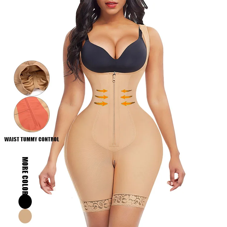 

Plus Size Underbust Bodysuit Zipper Fajas Colombianas Shapewear Slimming Corset Shapewear Shaper