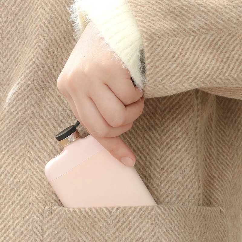Factory Wholesale Bottle Shaped Rechargeable Hand Warmer Power Bank 10000mAh with Built-in Cable - ANKUX.COM