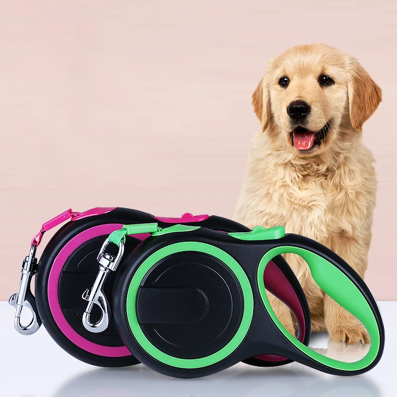 

Wholesale nylon Comfortable non-slip handle automatic retractable dog leash