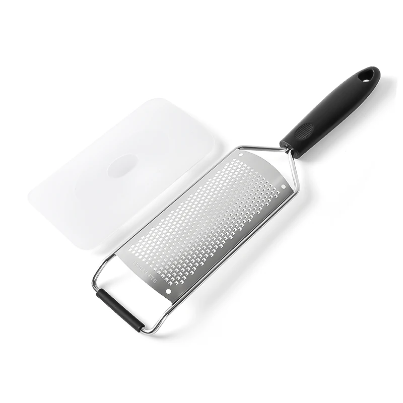 

Multi-function Small diameter Silicone Handle Planer Stainless Steel Grater Cheese Lemon Chocolate Grater, As photo