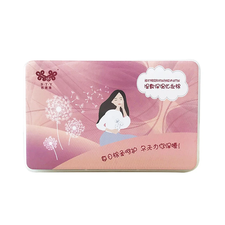 

High Quality Super soft spunlace cotton Skin Care Absorbent Nonwoven Cosmetic Makeup Cotton Pad Makeup remove Cotton Puff Pads, White