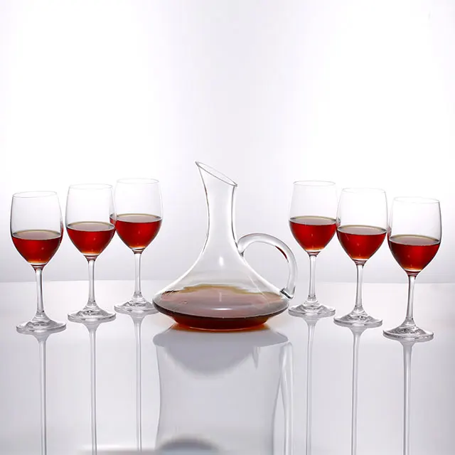 

Amazon hot selling wine glasses crystal and decanter red wine glasses set with luxury gift box