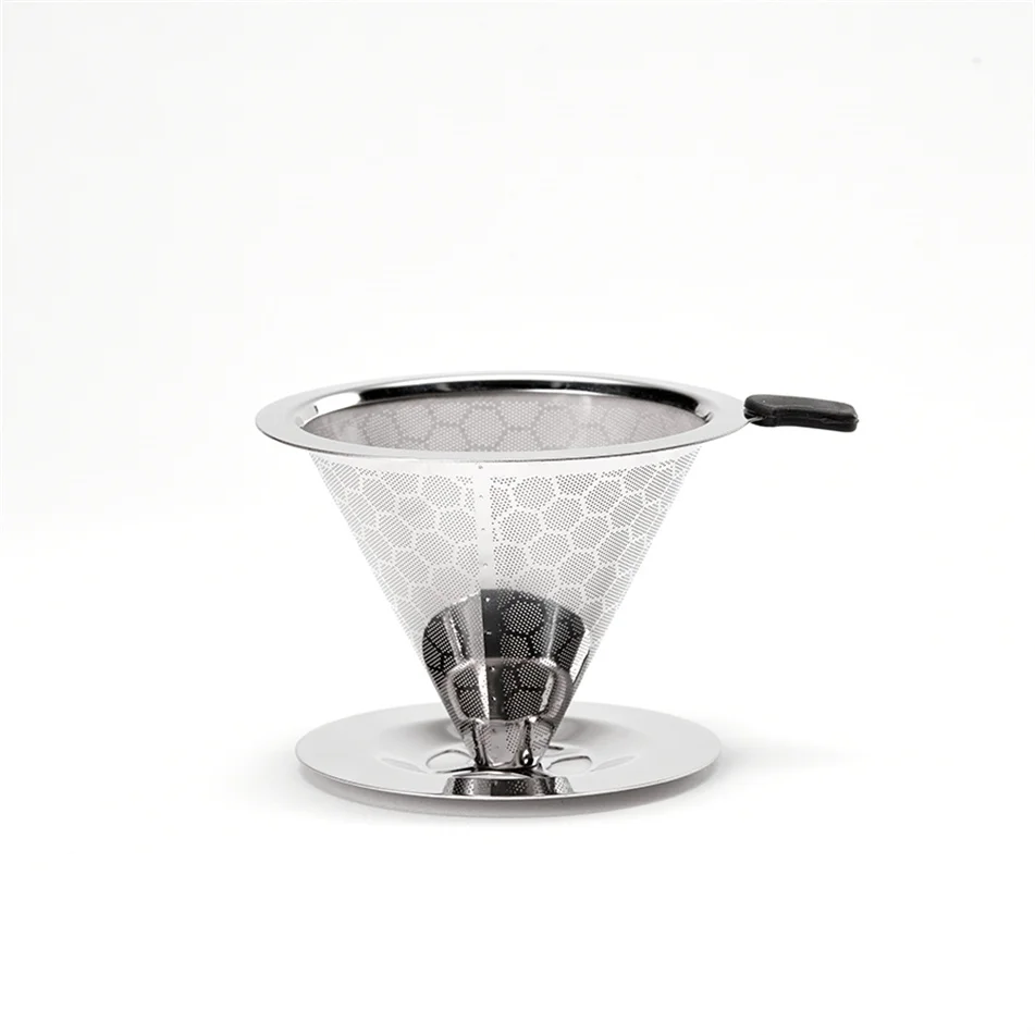

Sino Union Coffee-Roaster Pipe Filter Coffee Kettle Coffee Filter Adaptor, Stainless steel color and golden