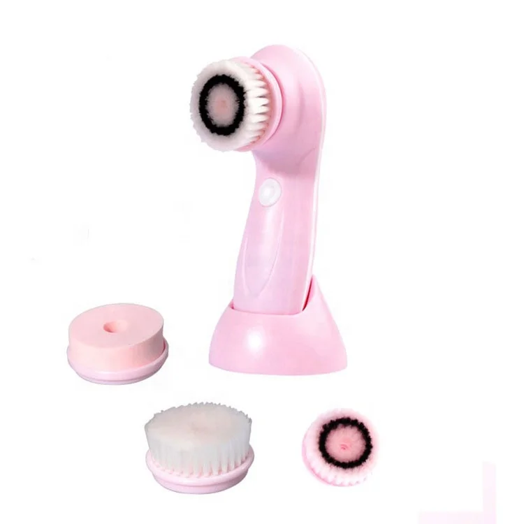 

Beauty facial care multifunction rechargeable electric sonic face cleansing brush, Pink/ sky blue