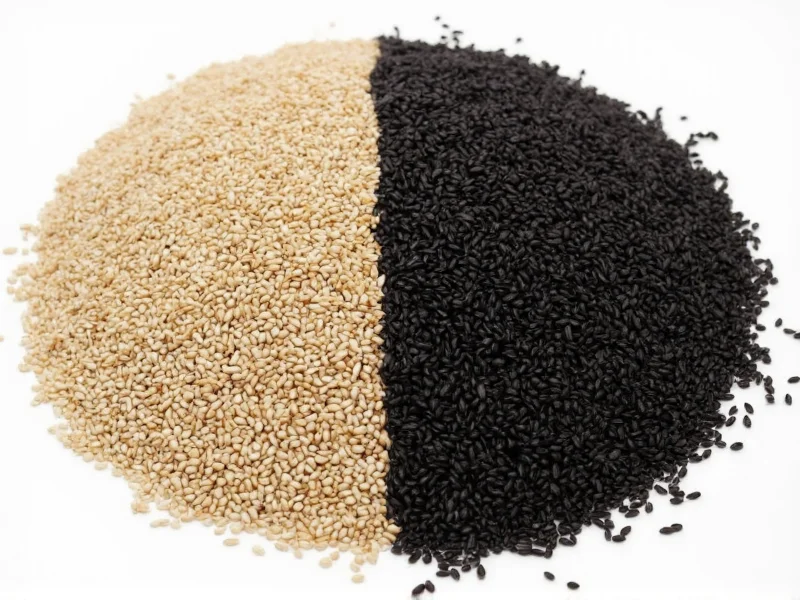 black sesame seeds versus white