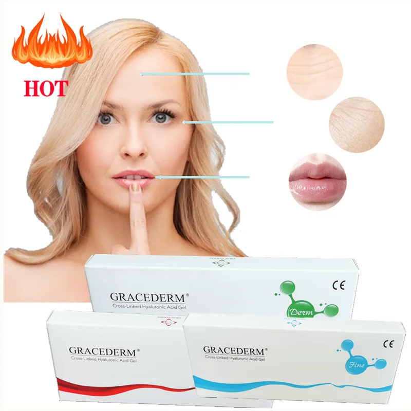 

24mg ml HA dermal filler for chin and nose contour, Transparent