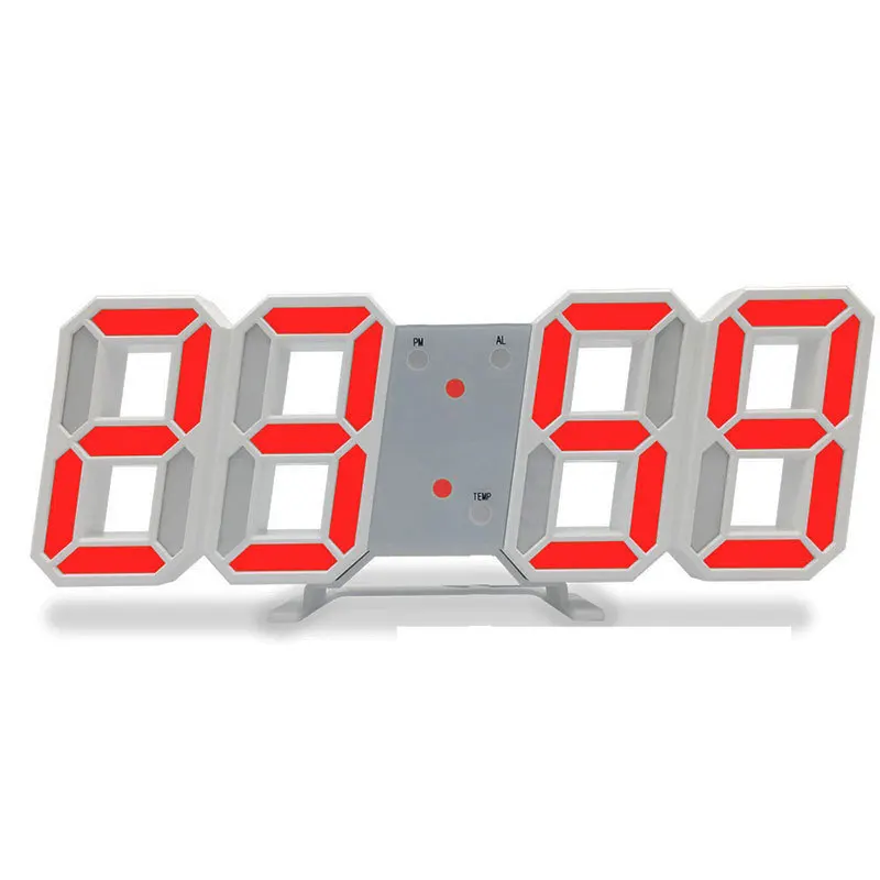 

2021 Hot Sale Ins Modern Brightness Creative Electronic Stereo Alarm Clock Display With 12/24 H Adjustable
