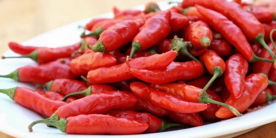 Close-up of dried gaujillo chiles