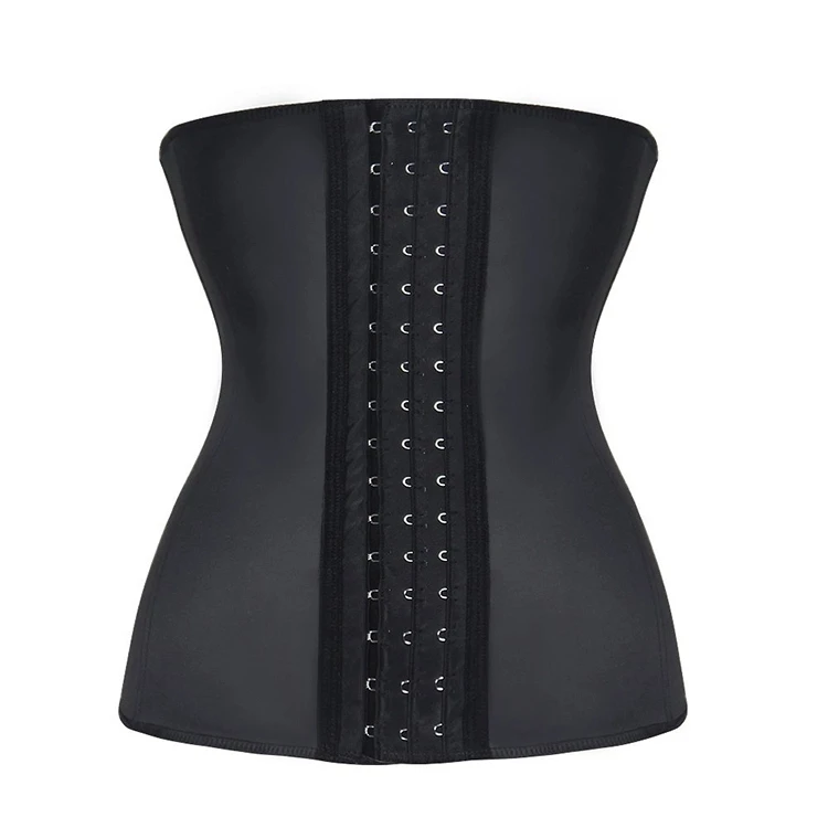 

High Waist Latex Waist Trainer Colombian fajas Girdles Waist Cincher Body Shapewear Women, Black