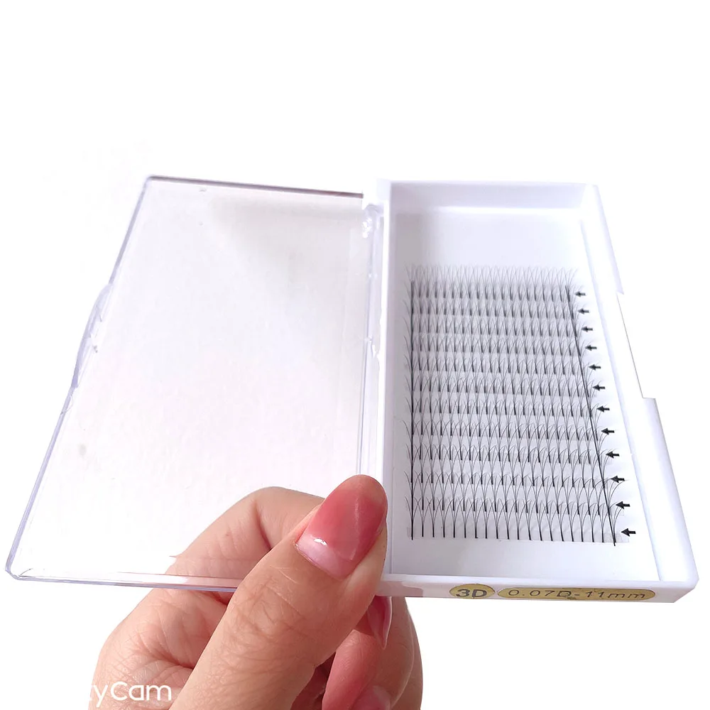 

Hot selling high quality pre made volume fans eyelash extensions 0.07mm 3d 5d 10d vegan premade fans, Natural black