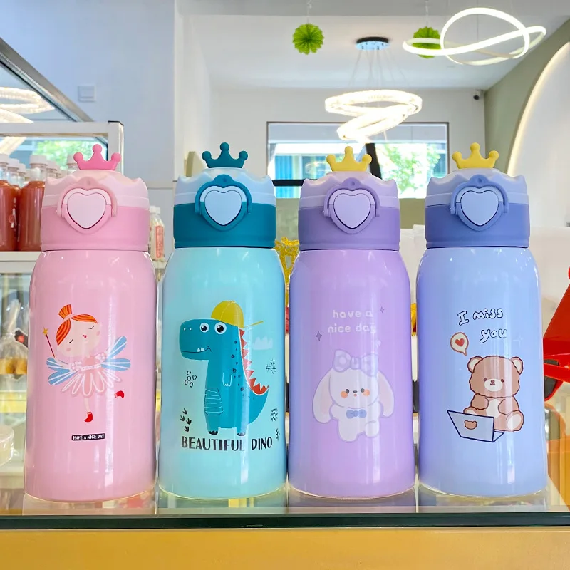 

Trending hot products personalized cute style crown accessories delivery shoulder strap thermal cup, Picture