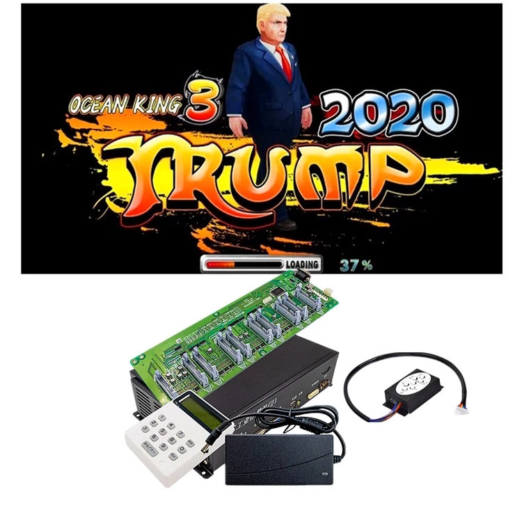 

Factory Direct Sales Fishing Game 8-player Trump2020 Game Multi Game Table for Bar Casino