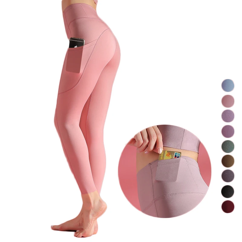 

Manufacturer Selling Sexy Breathable Slide Stitching Women Seamless High Waisted Leggings With Pockets